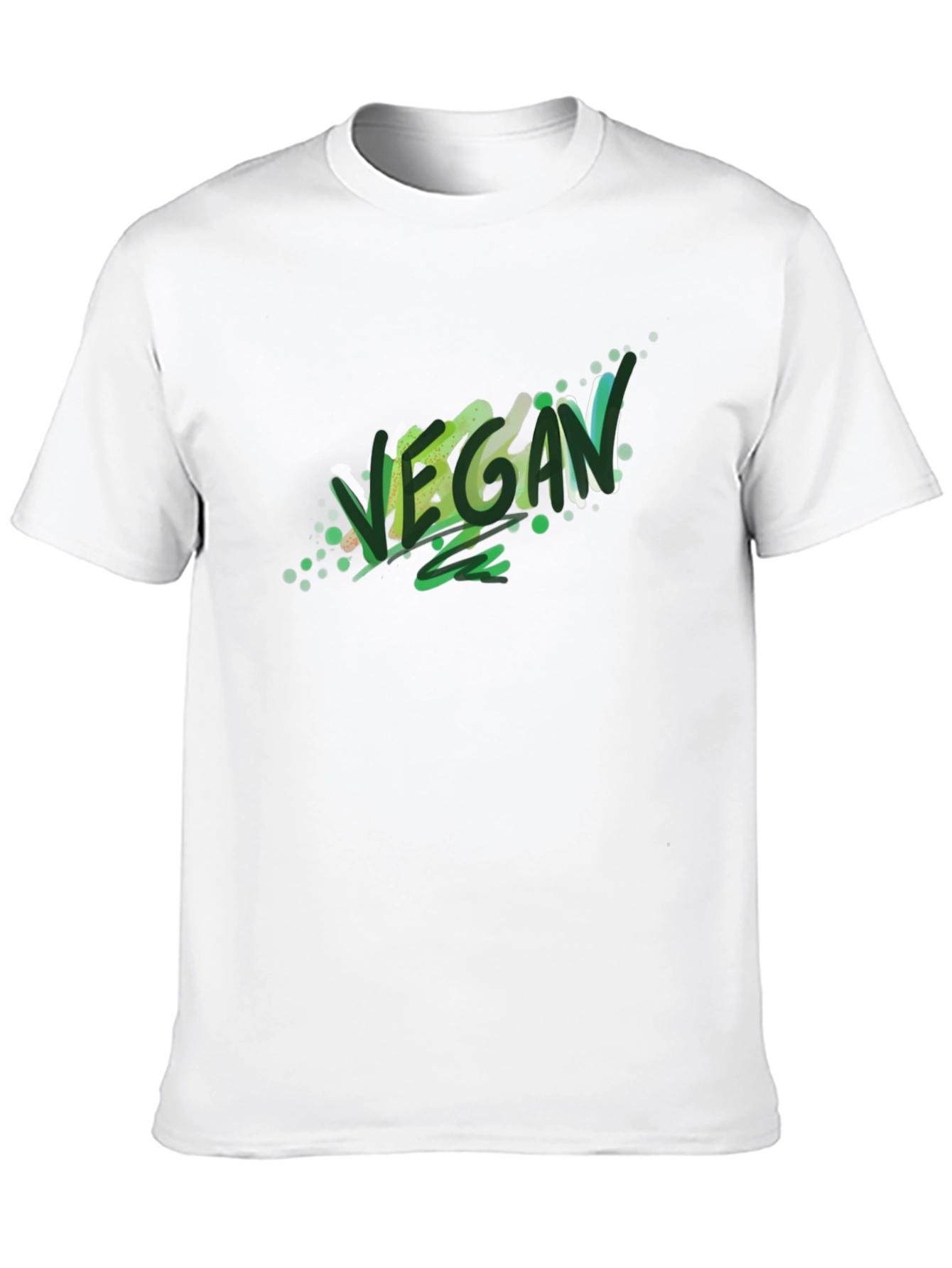 Vegan Graphic Tee - Stylish Black T-Shirt
