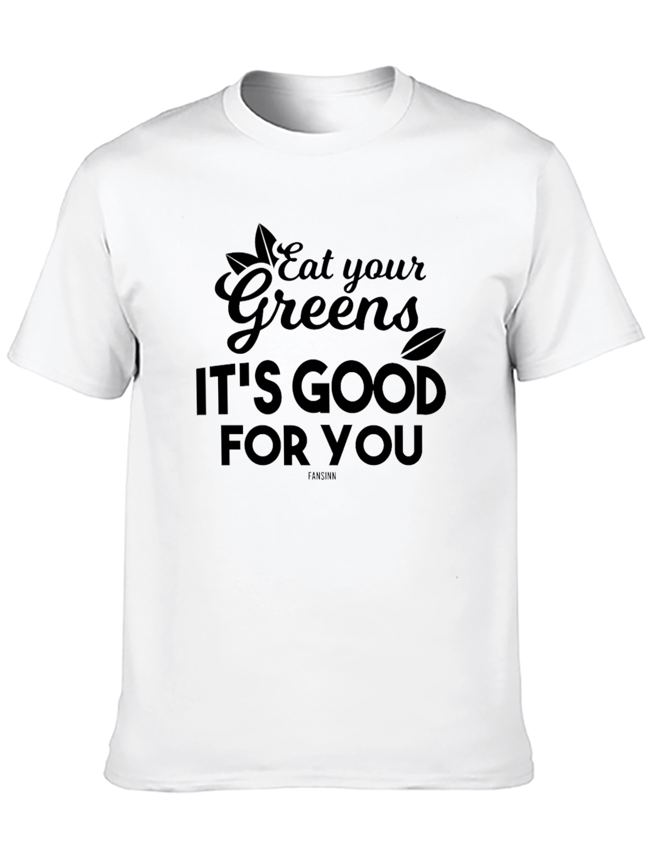 Eat Your Greens Graphic Tee - Unisex Black T-Shirt