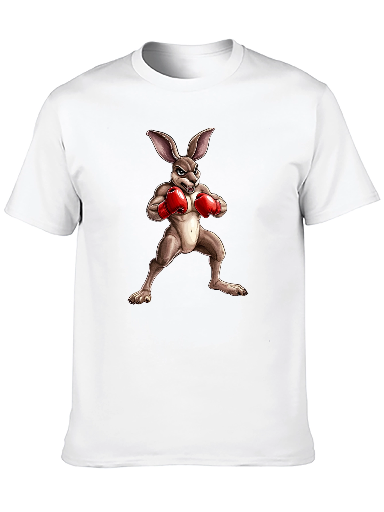 Boxing Bunny Graphic Tee - Black