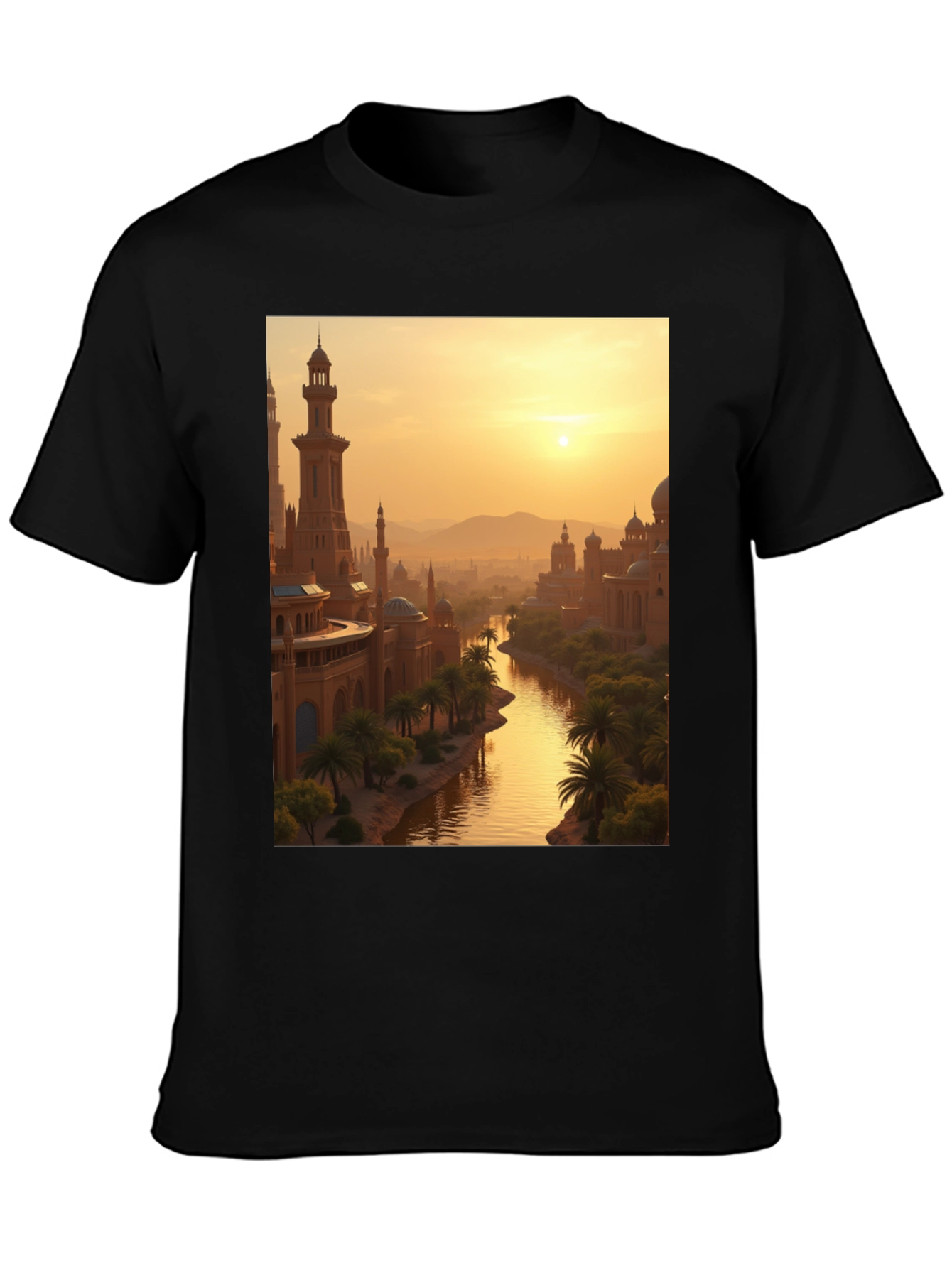 Exotic Cityscape Graphic Tee