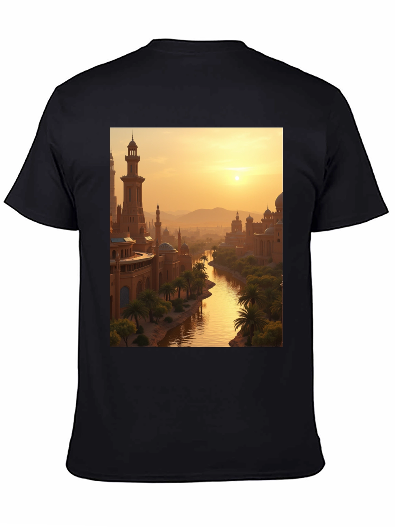 Exotic Cityscape Graphic Tee