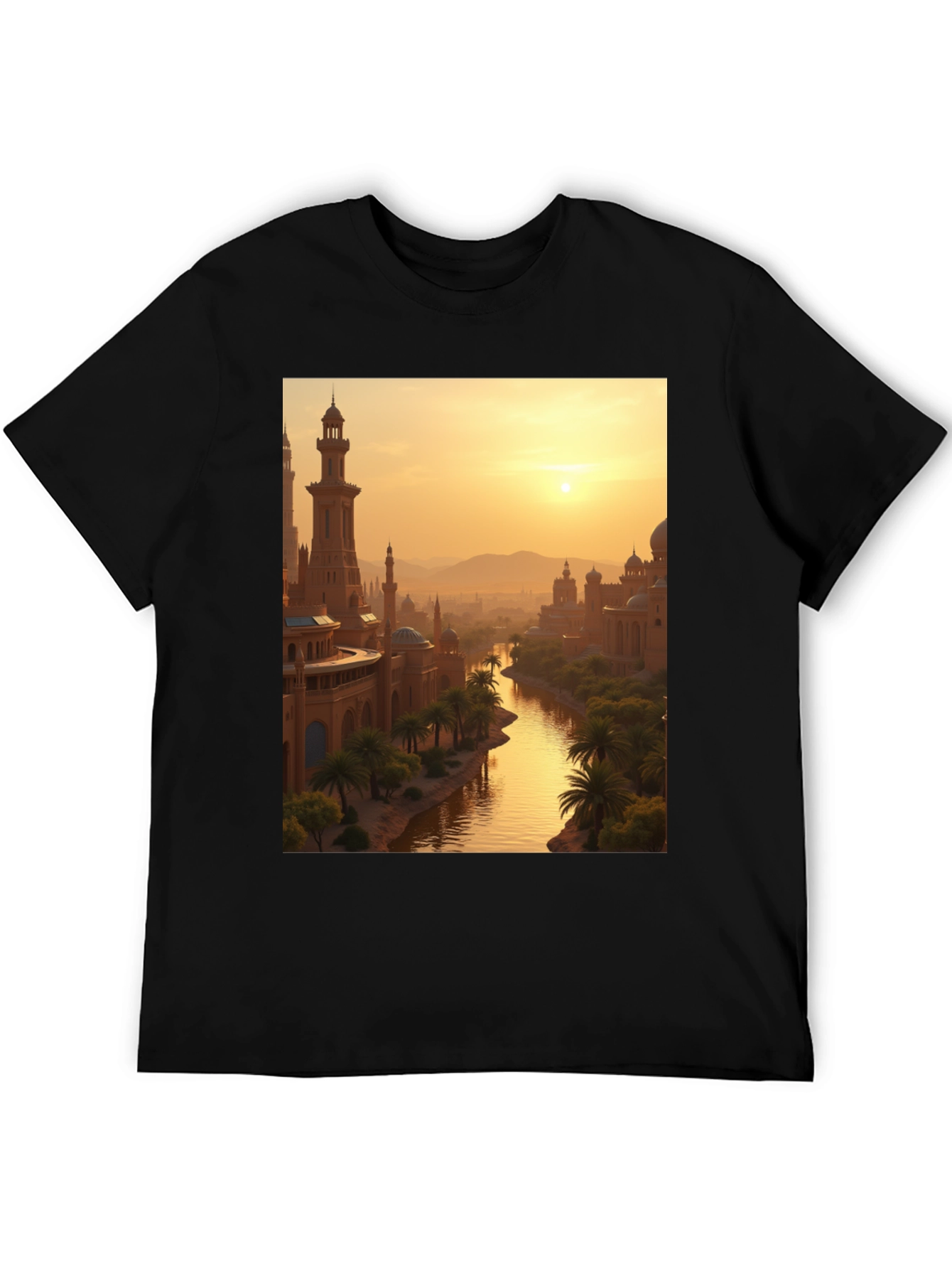 Exotic Cityscape Graphic Tee