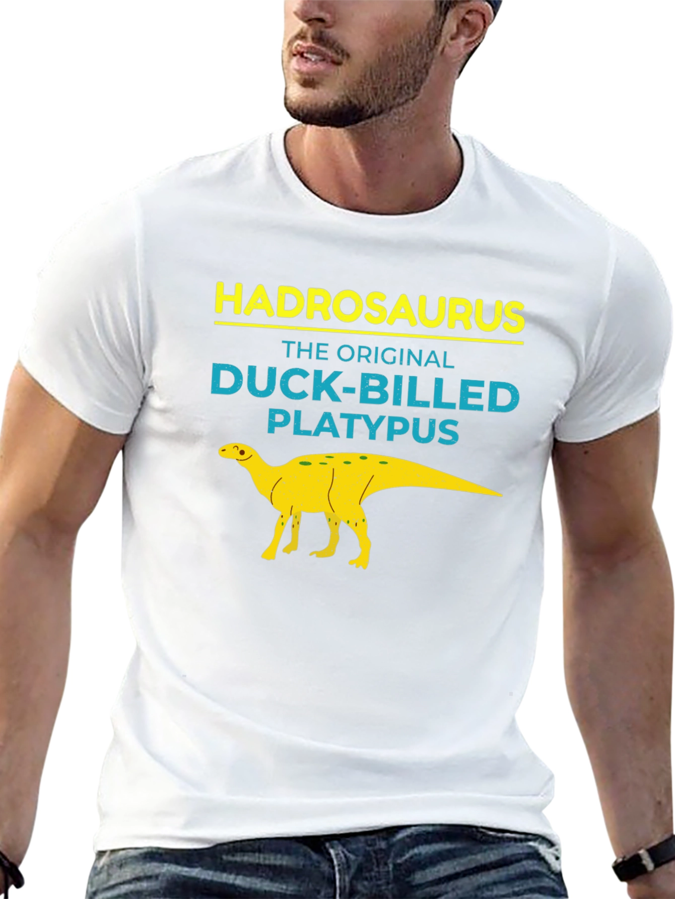Hadrosaurus Duck-Billed Platypus Graphic T-Shirt