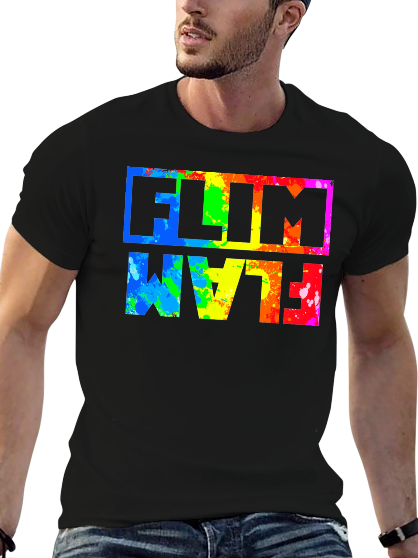 Flim Flam Rainbow Graphic T-Shirt