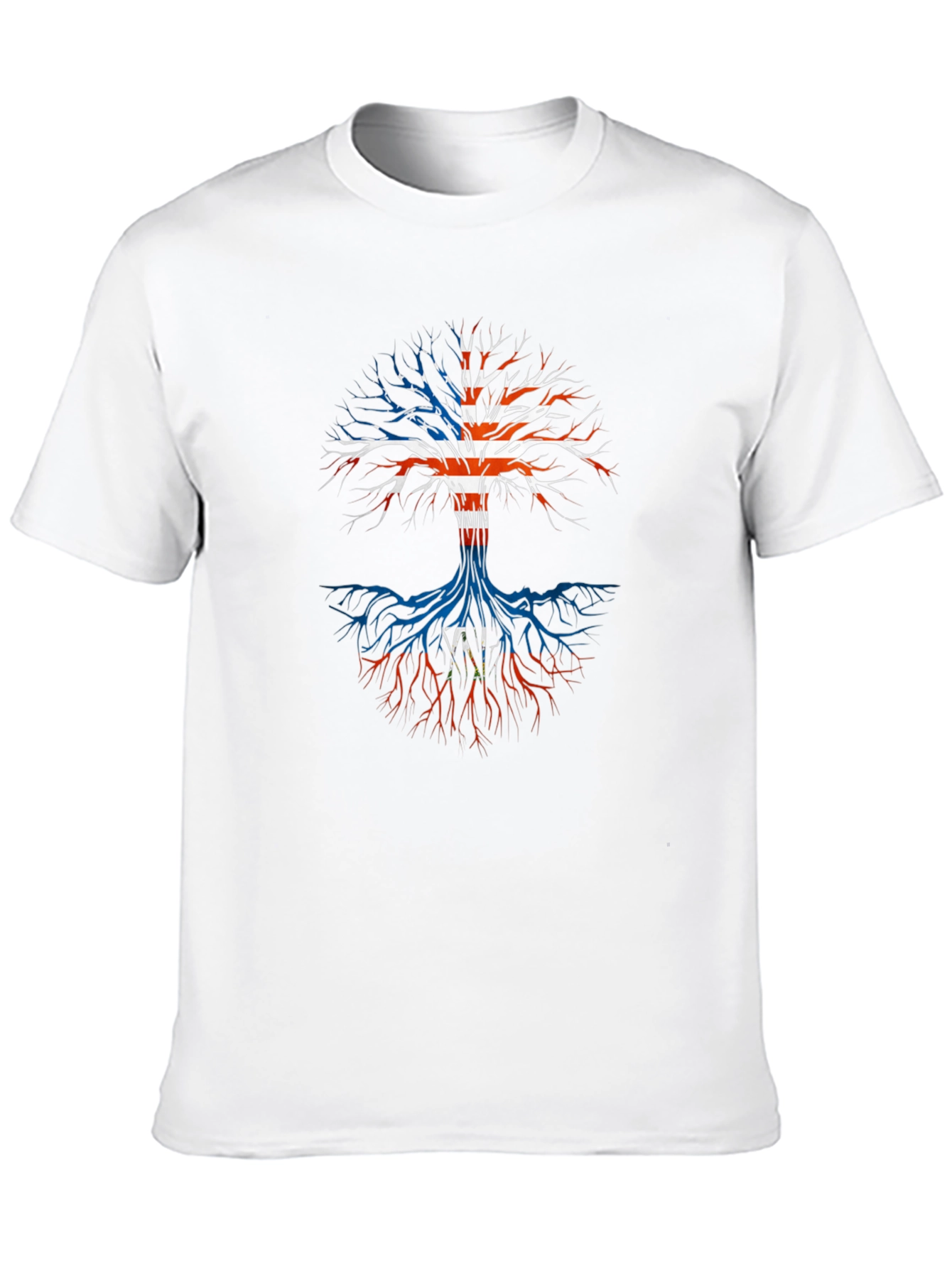 USA Flag Tree T-Shirt - Patriotic Roots Design