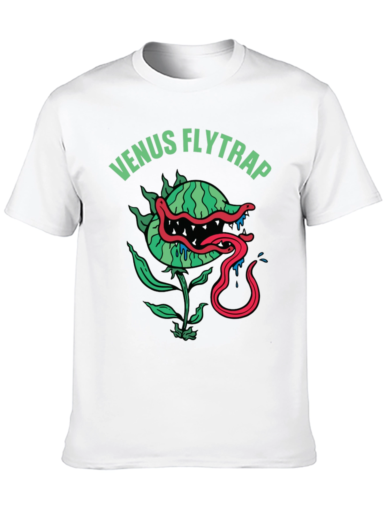 Venus Flytrap Graphic Tee - Mens Black T-Shirt