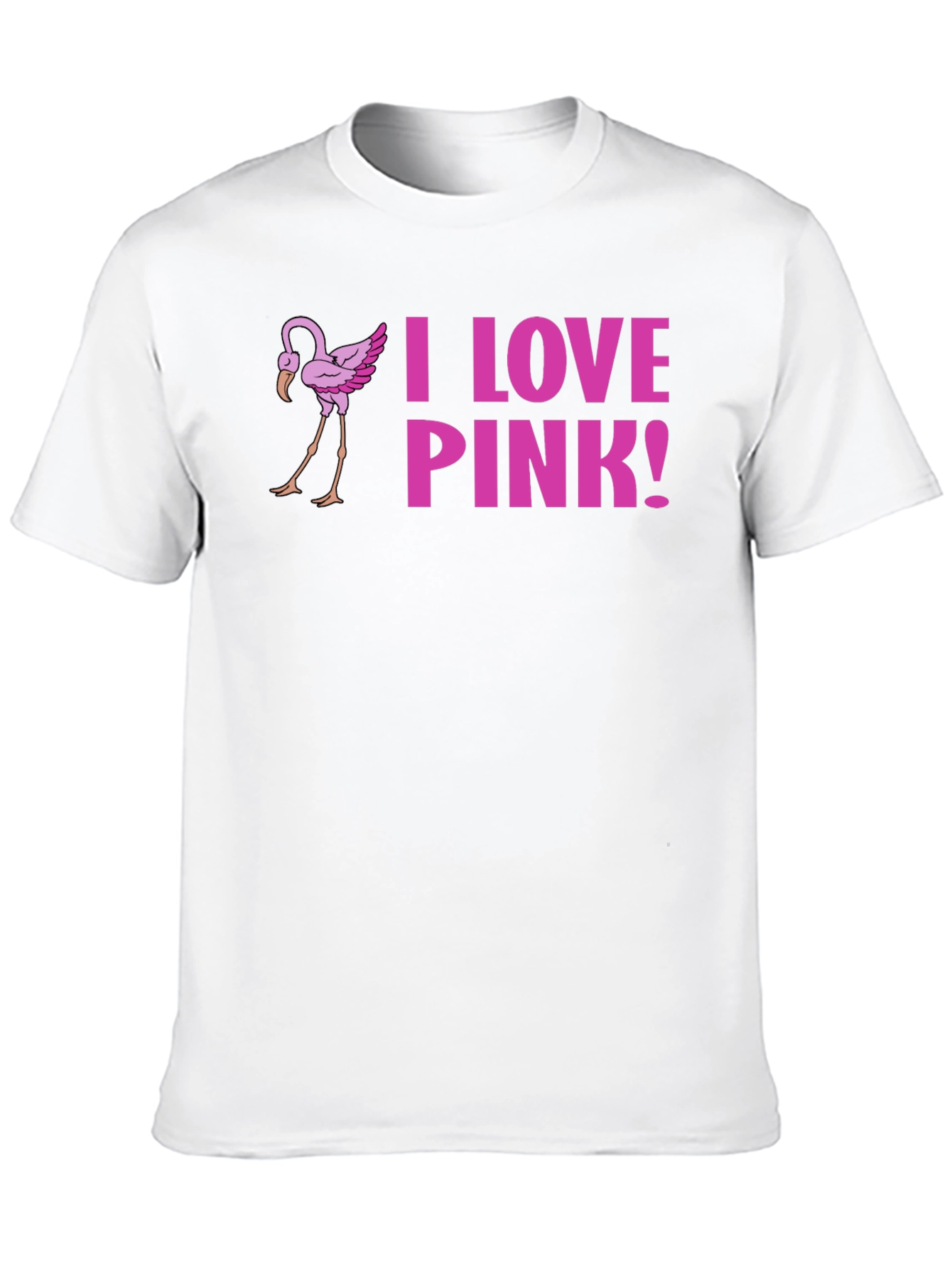 I Love Pink! Flamingo Graphic Tee