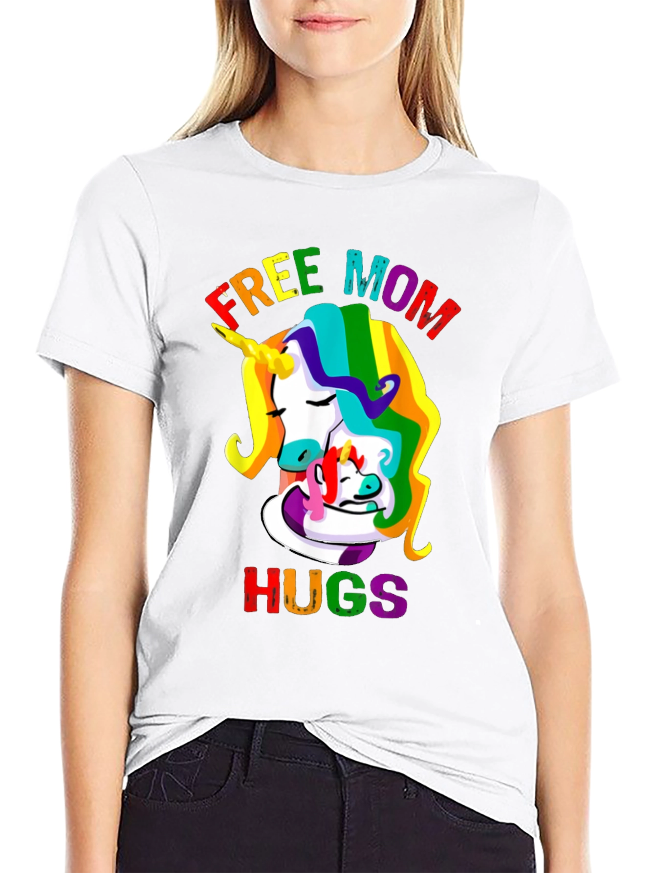 Free Mom Hugs Unicorn T-Shirt