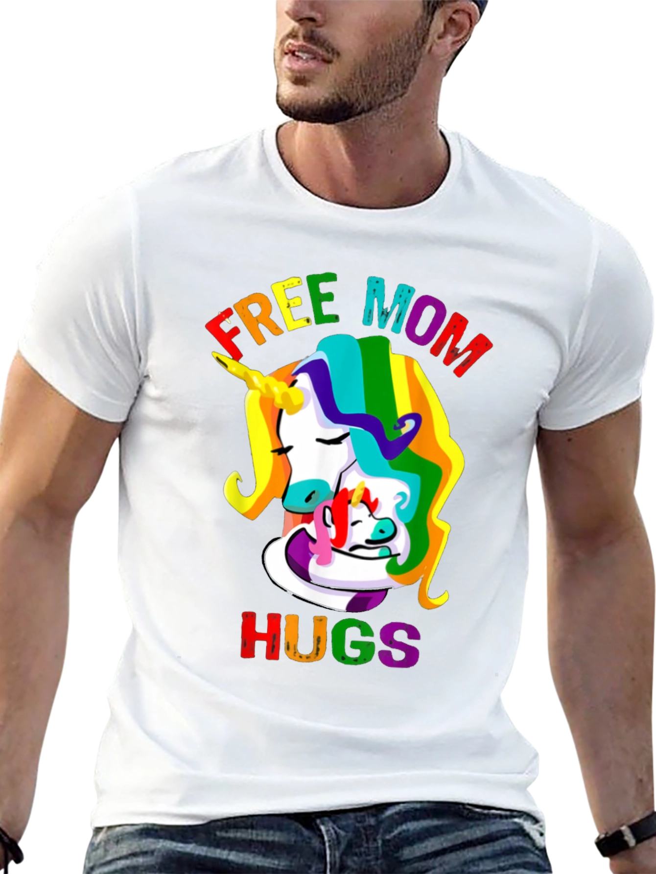 Free Mom Hugs Unicorn T-Shirt