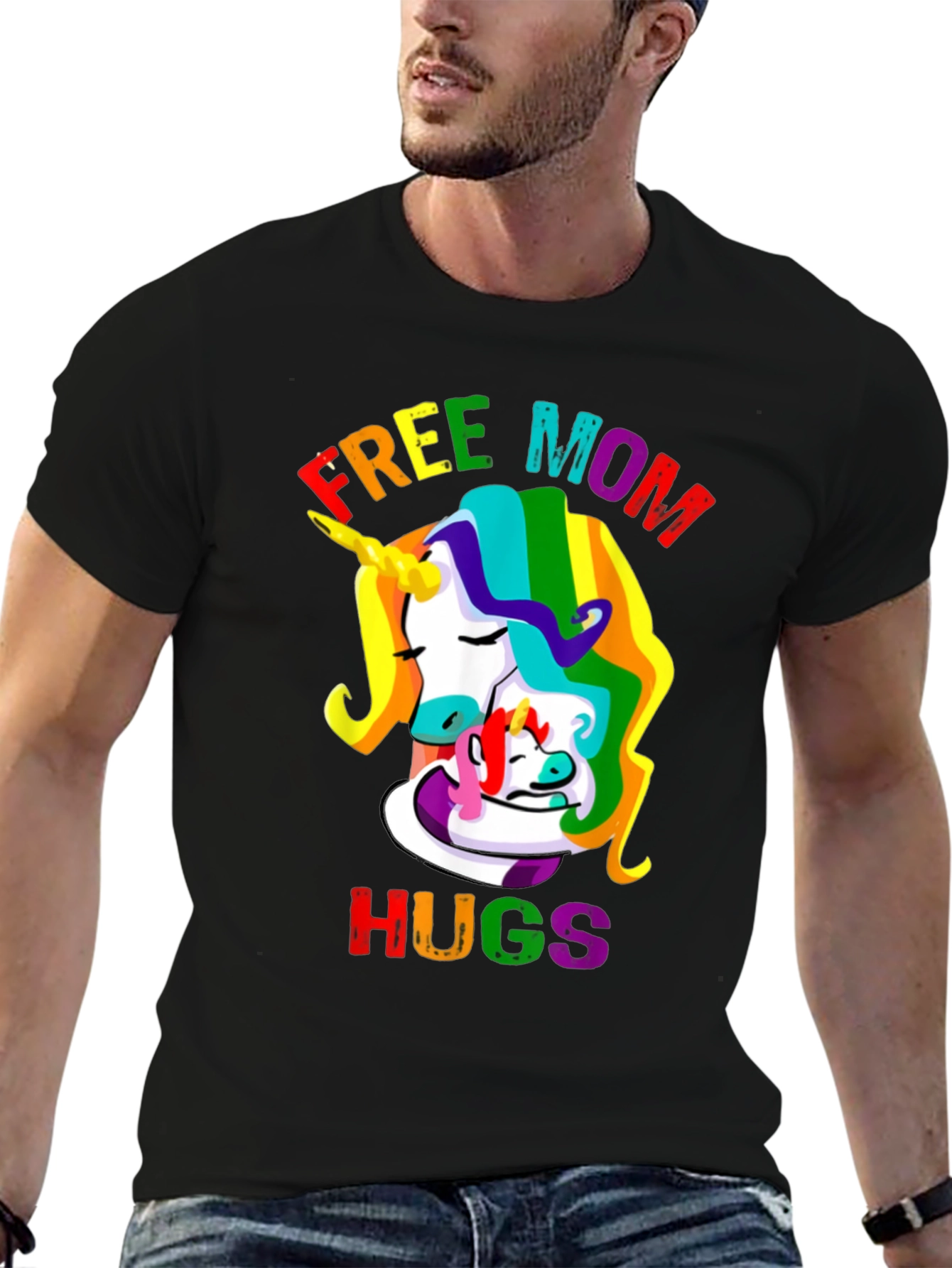 Free Mom Hugs Unicorn T-Shirt