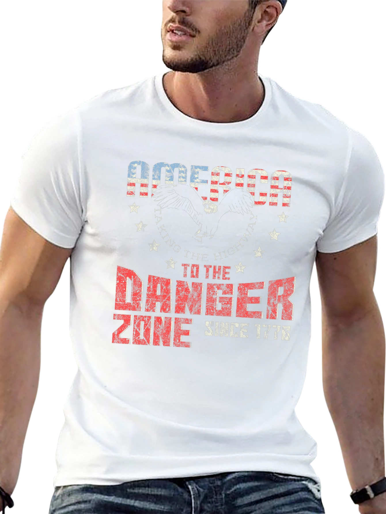 America Danger Zone Graphic T-Shirt