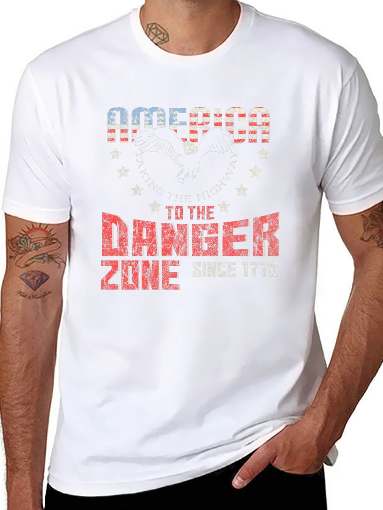 America Danger Zone Graphic T-Shirt