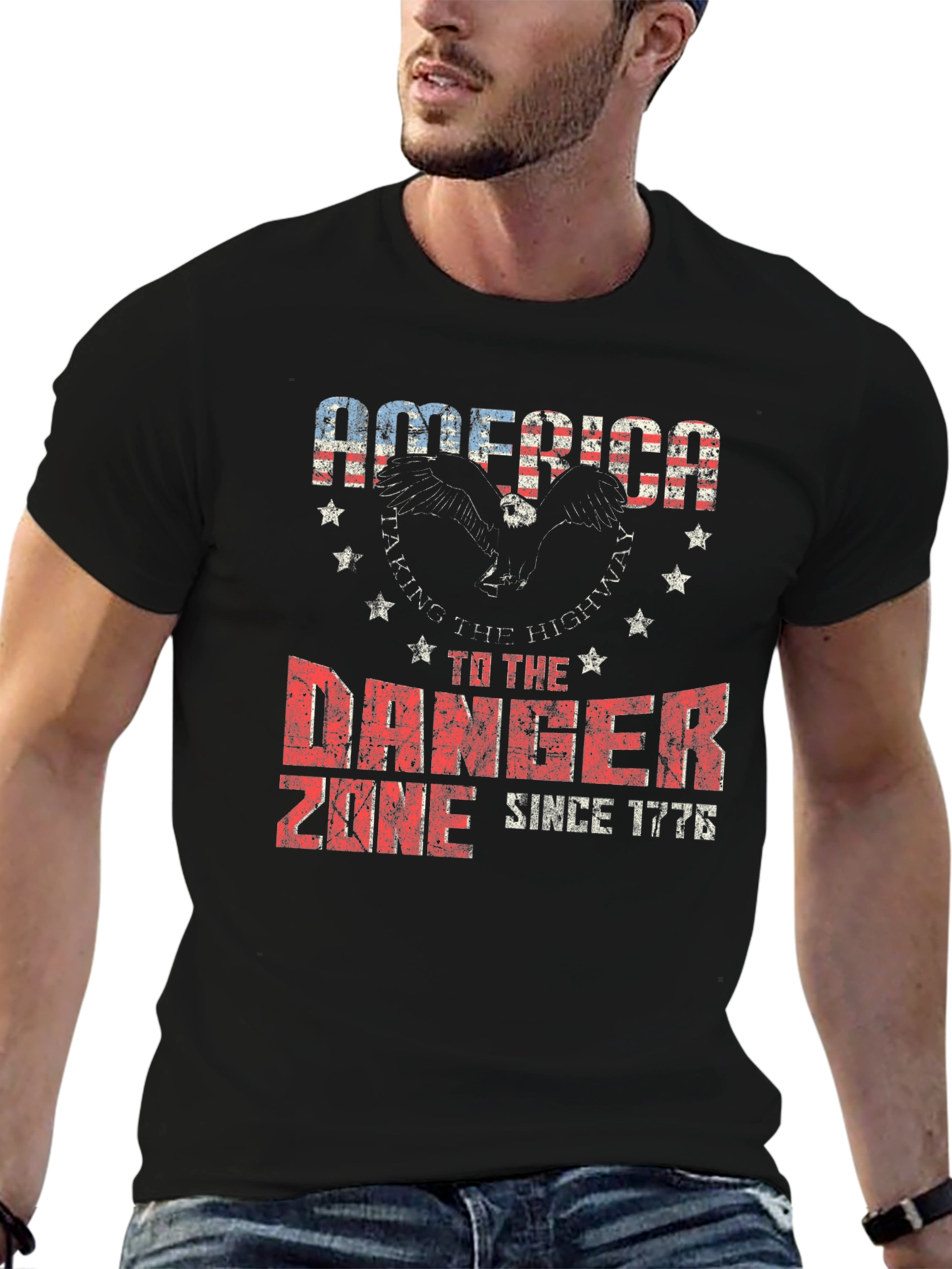 America Danger Zone Graphic T-Shirt