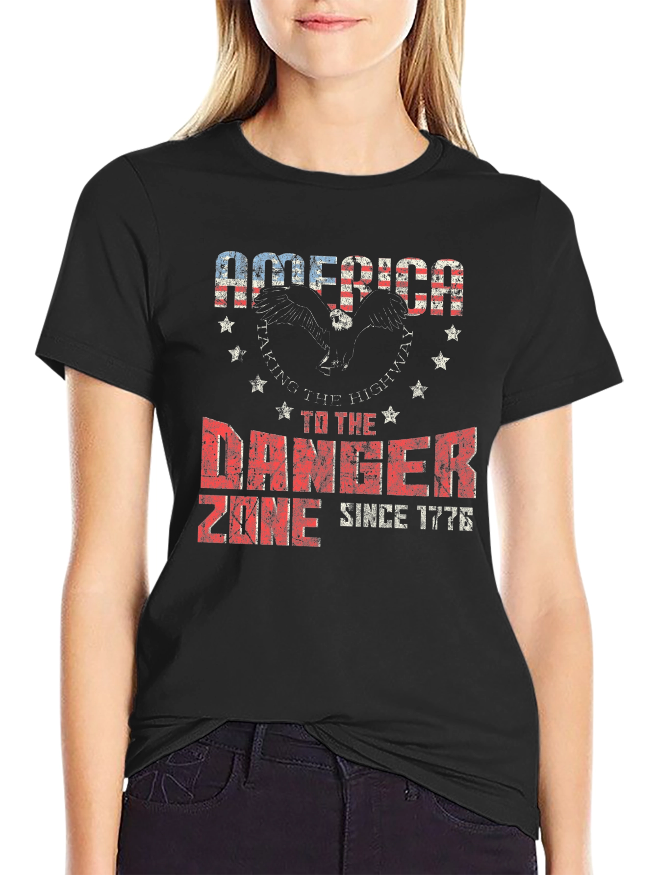America Danger Zone Graphic T-Shirt