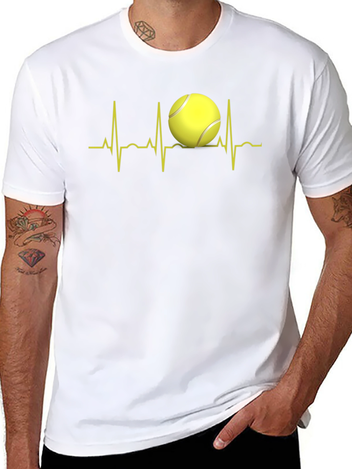 Tennis Heartbeat T-Shirt - Love of Tennis