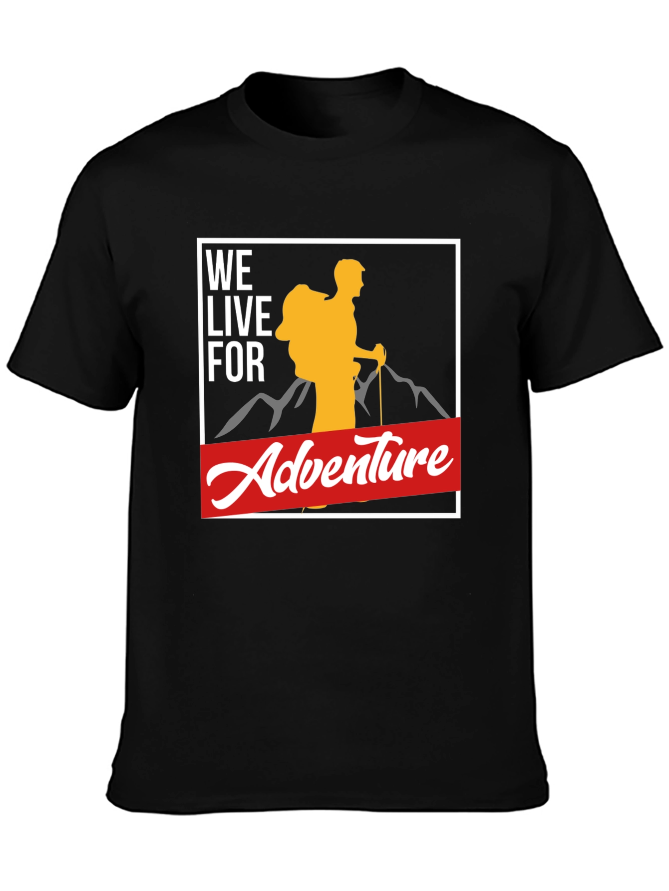 Adventure Seeker Black T-Shirt