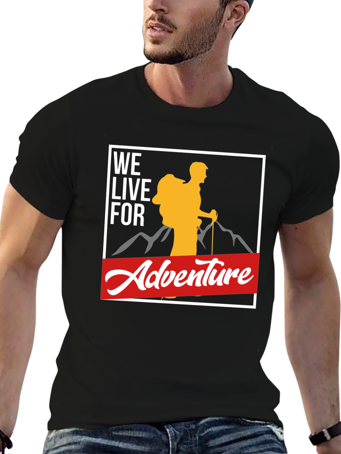 Adventure Seeker Black T-Shirt