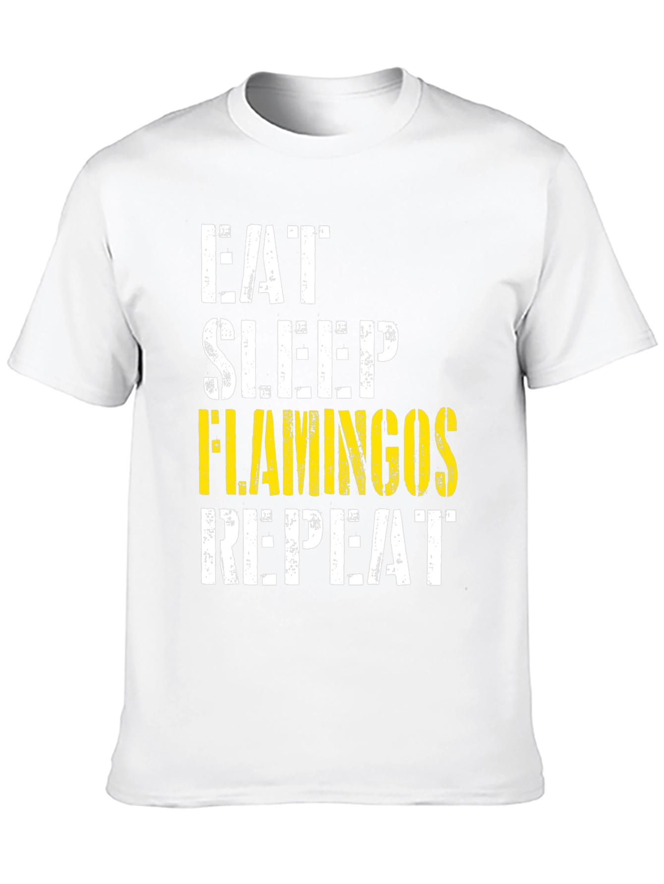 Eat Sleep Flamingos Repeat Graphic Tee