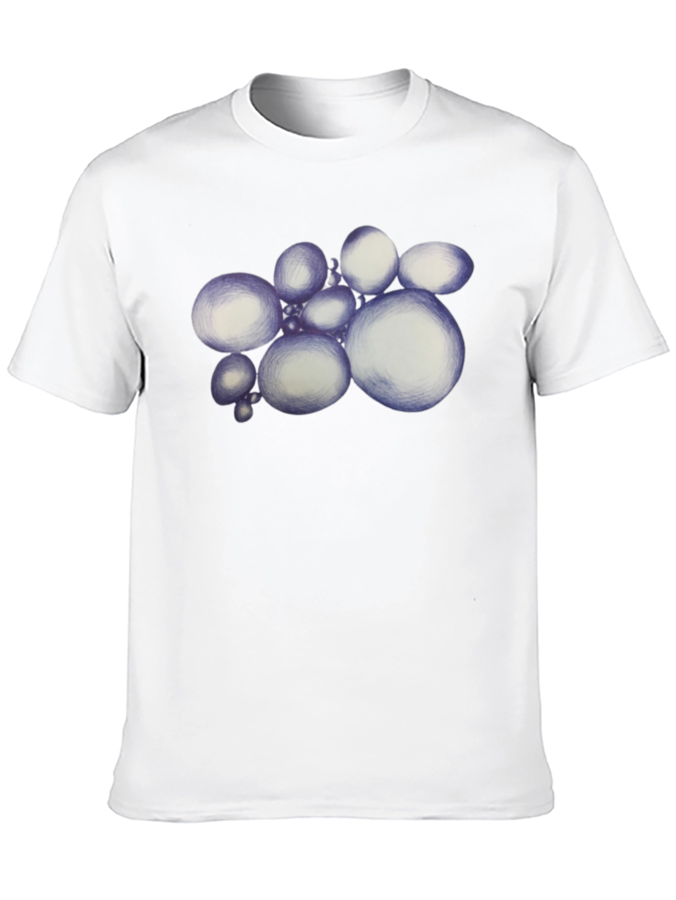Abstract Spheres Graphic Black T-Shirt