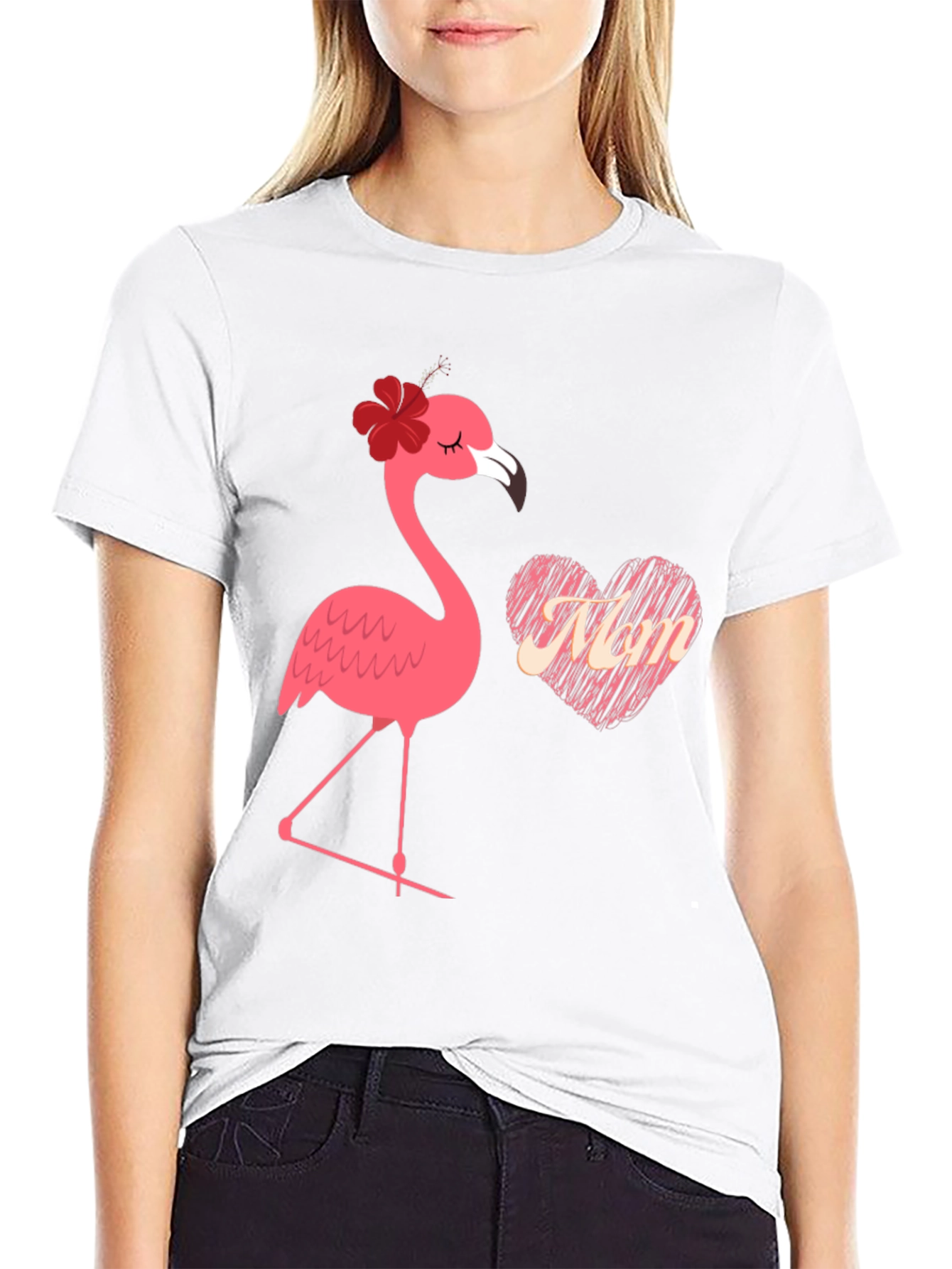 Flamingo Mom T-Shirt - Cute Womens Tee