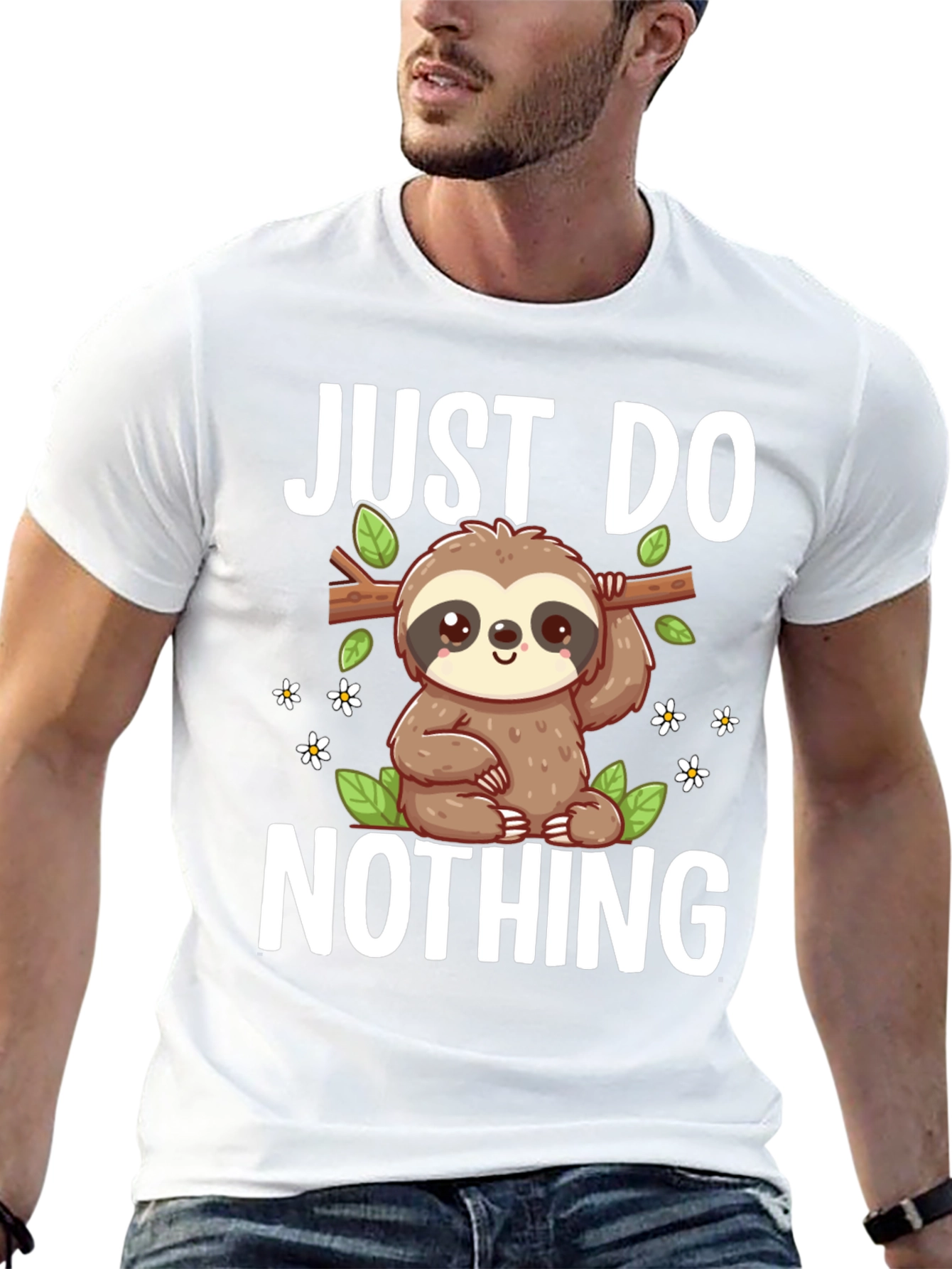 Just Do Nothing Sloth Graphic Tee