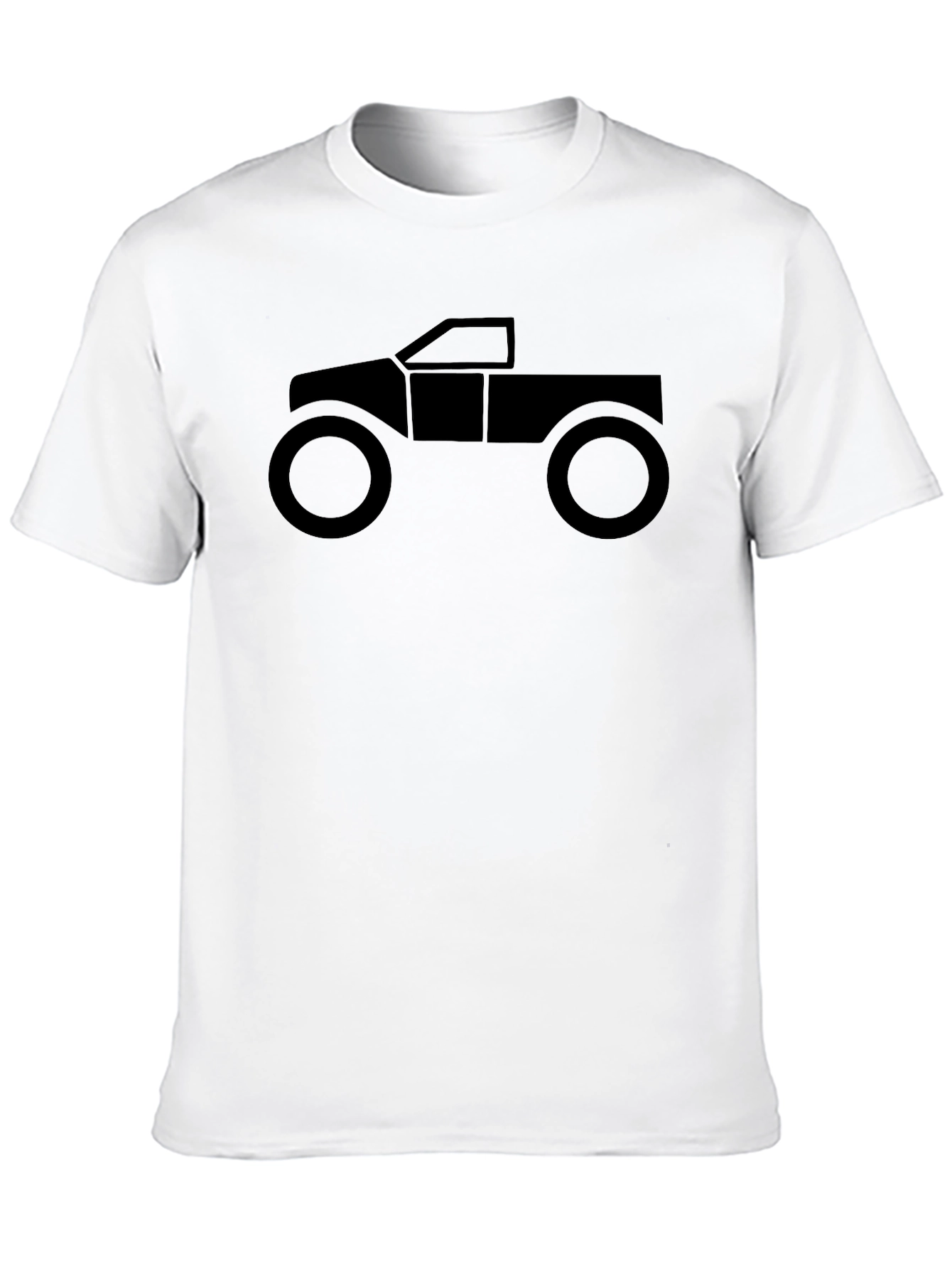 Off-Road Truck Graphic Tee - Black Cotton Casual