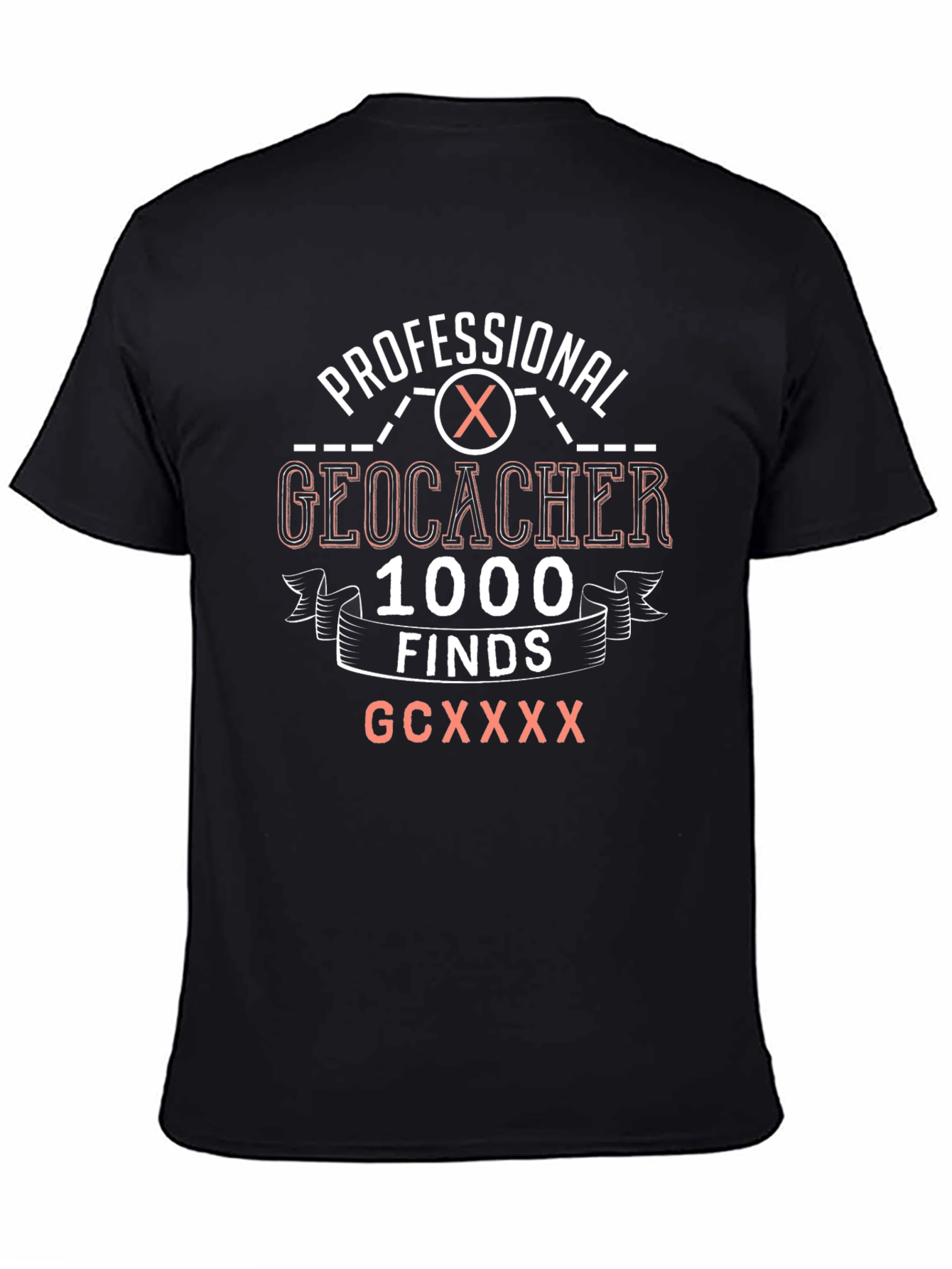 Geocacher 1000 Finds T-Shirt - Caching Adventure Tee