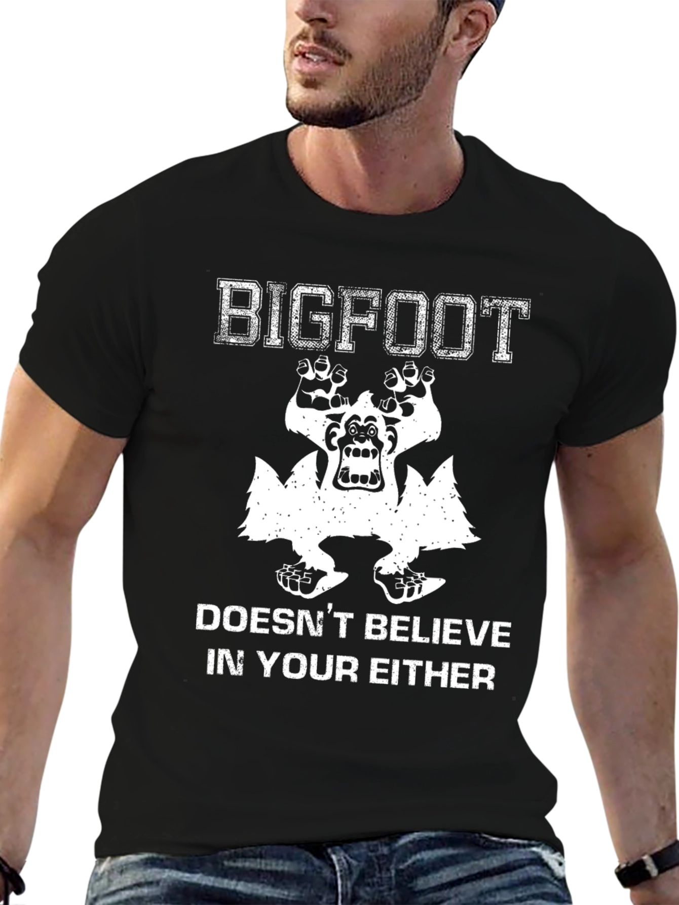 Bigfoot Believer Graphic Tee - Black