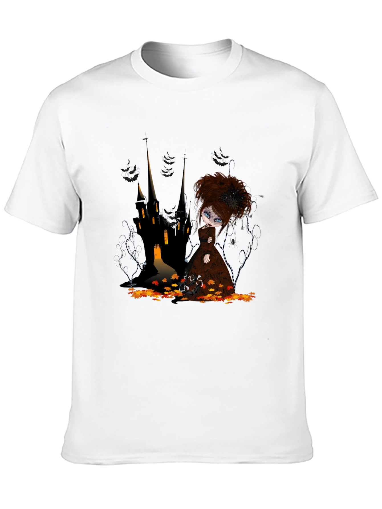 Gothic Doll Castle Graphic T-Shirt