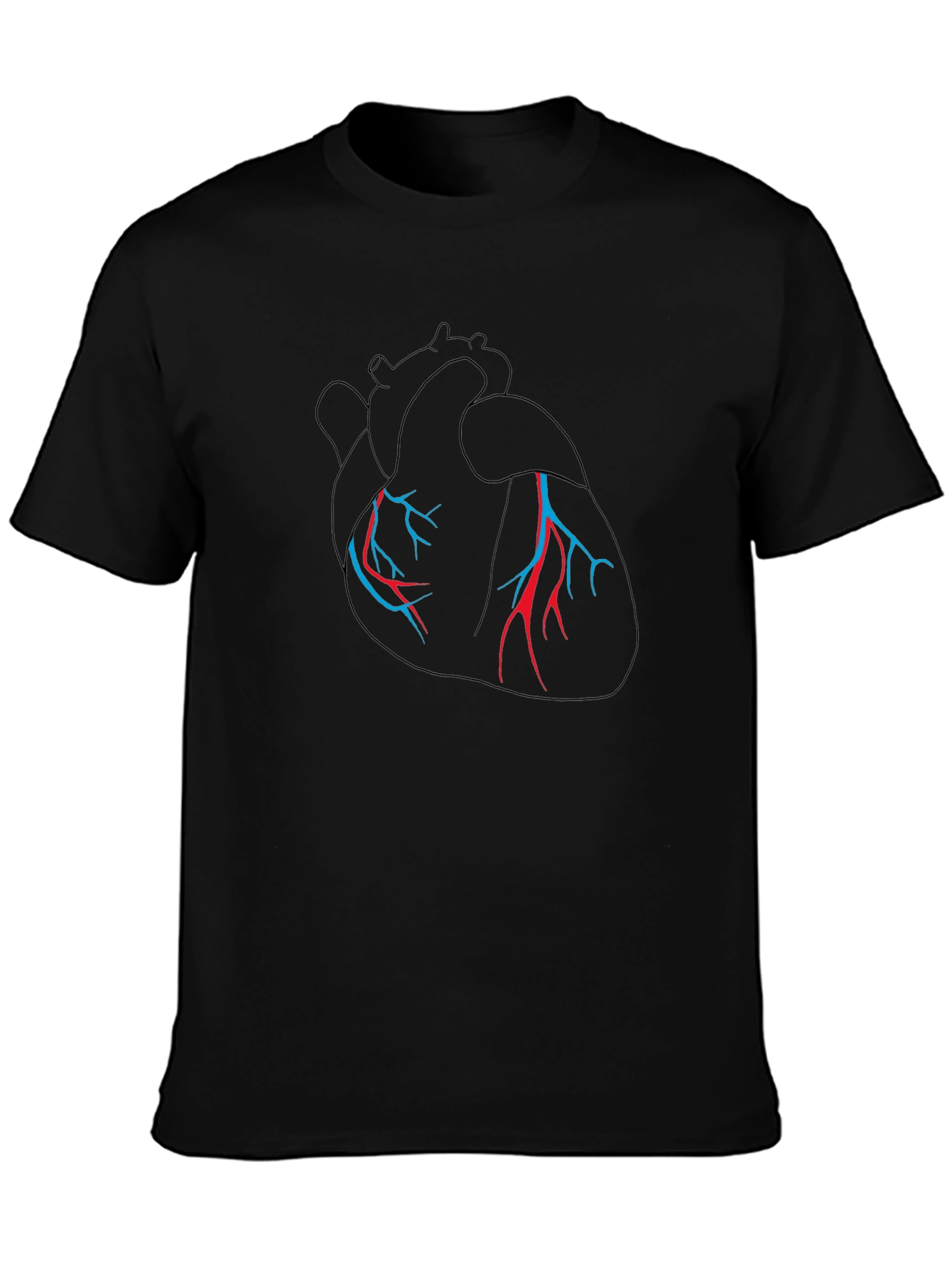 Anatomical Heart Graphic Tee - Black