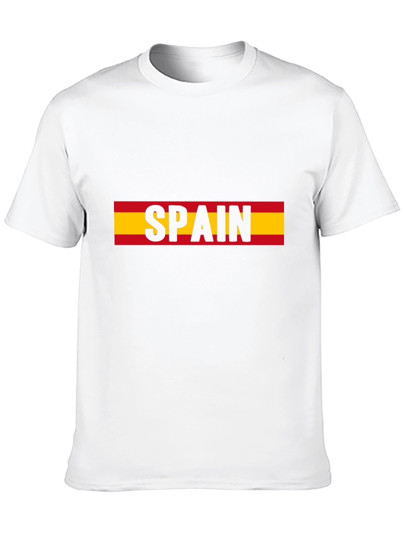 Spain Flag T-Shirt - Black Tee