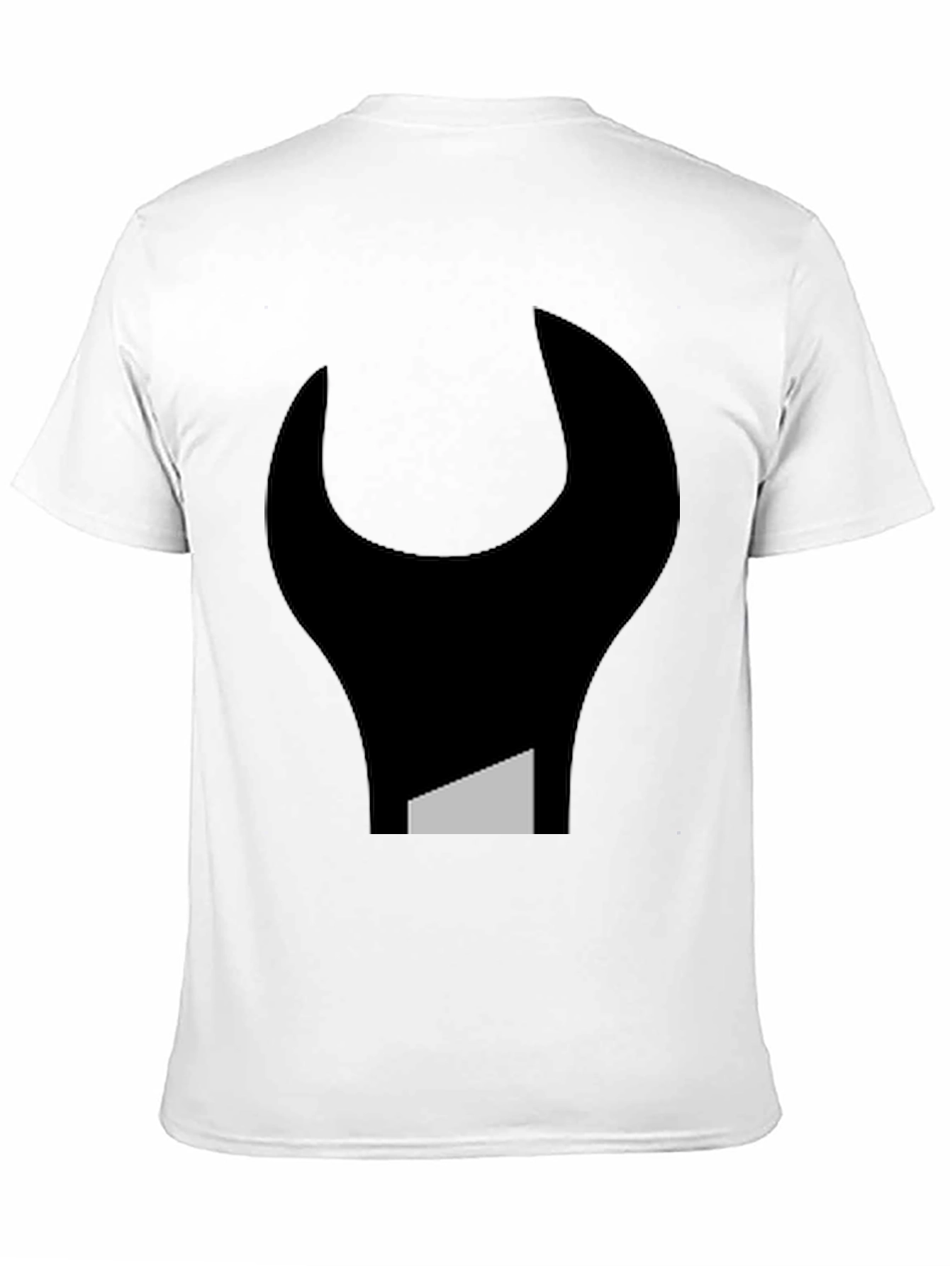 Abstract Wrench Graphic Tee - Black Unisex T-Shirt