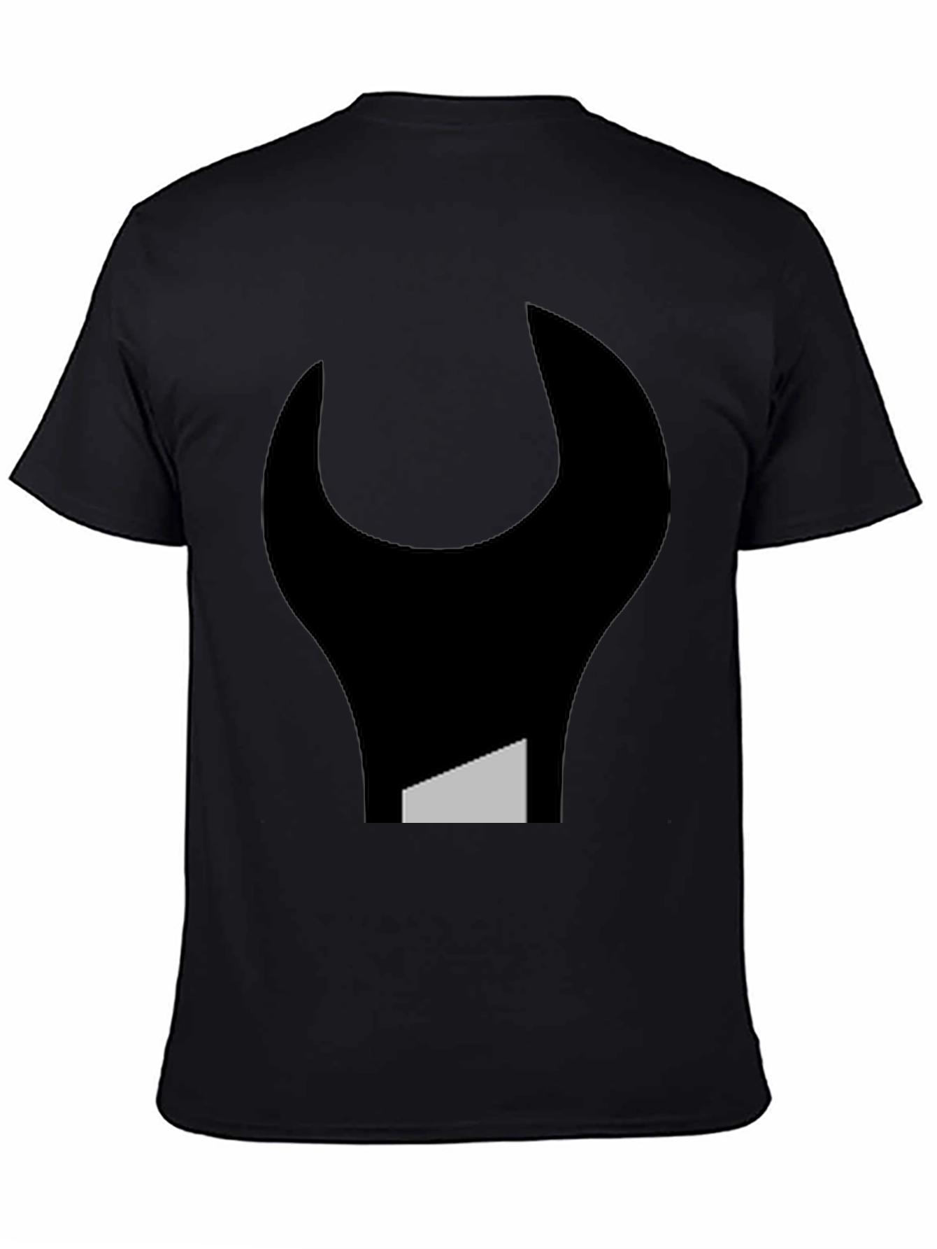 Abstract Wrench Graphic Tee - Black Unisex T-Shirt