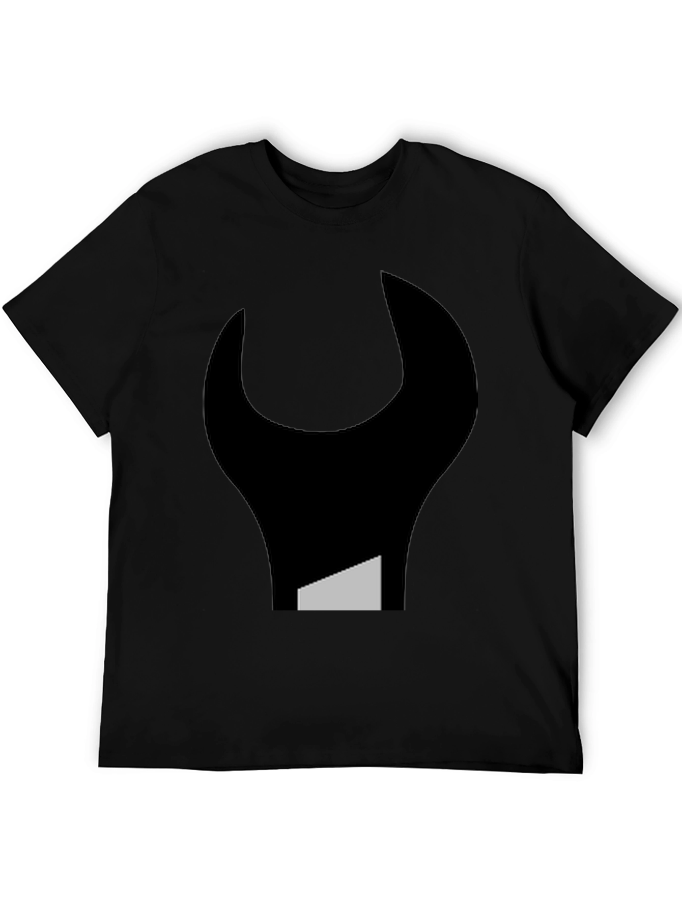 Abstract Wrench Graphic Tee - Black Unisex T-Shirt