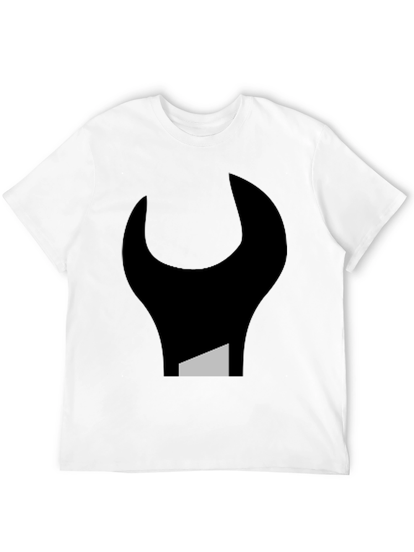 Abstract Wrench Graphic Tee - Black Unisex T-Shirt