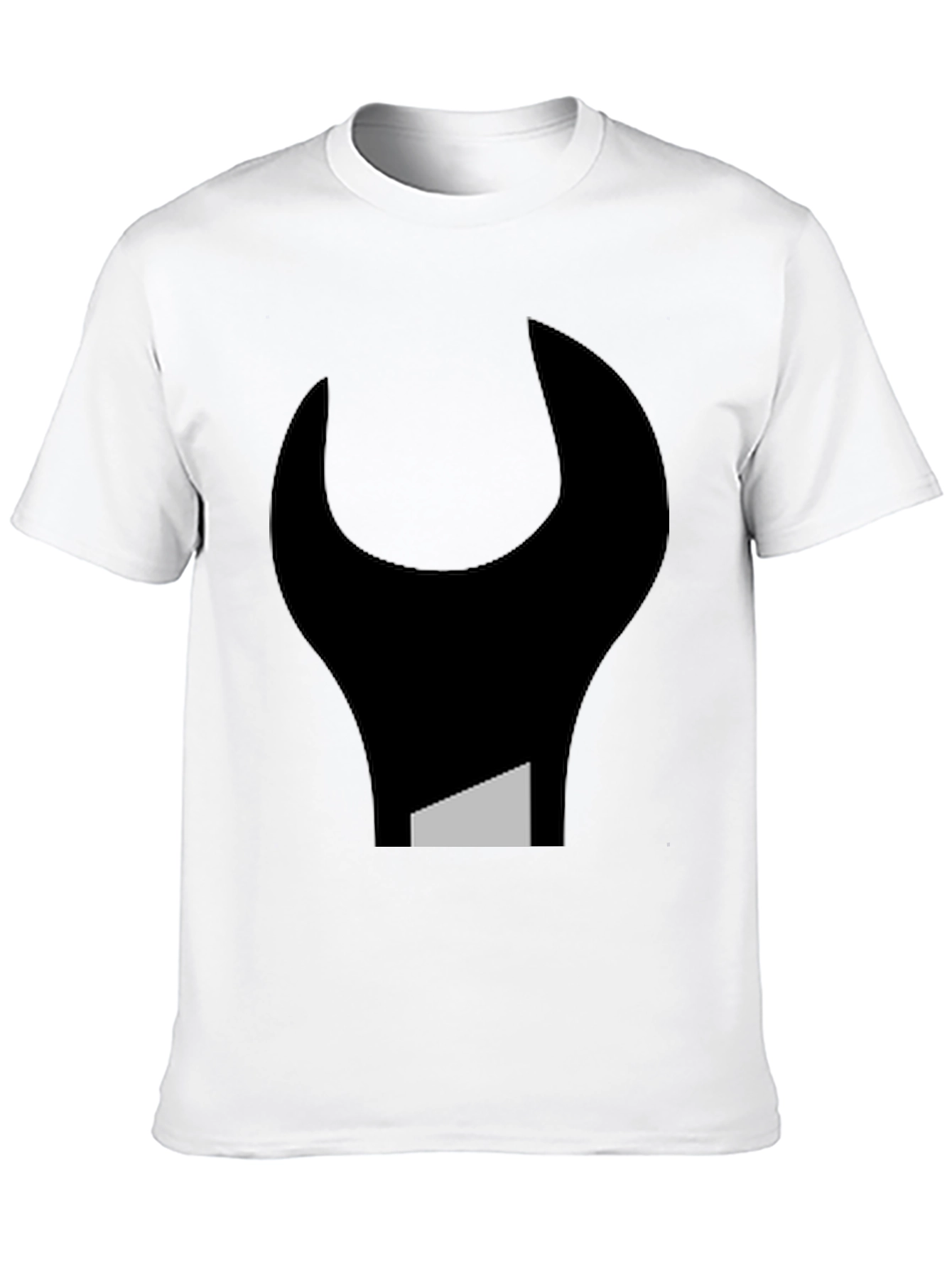 Abstract Wrench Graphic Tee - Black Unisex T-Shirt
