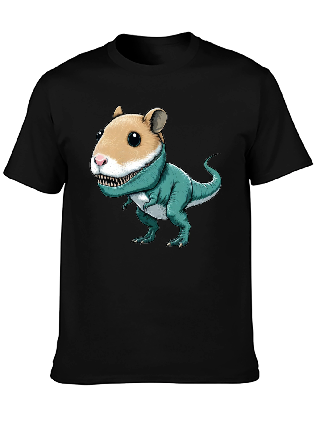 Hamster Dinosaur T-Shirt - Funny Graphic Tee