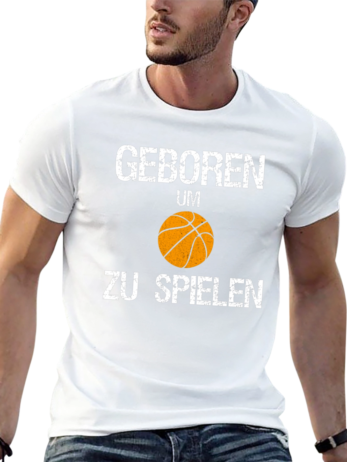 Born to Play Basketball Graphic T-Shirt