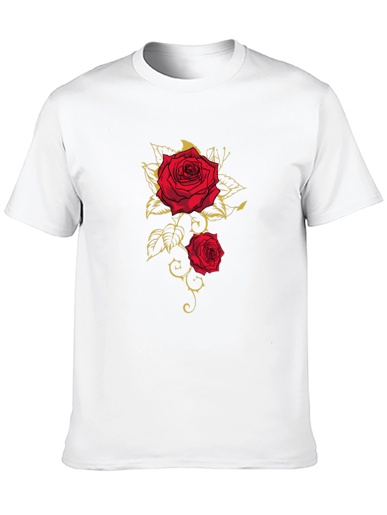 Rose Graphic T-Shirt - Classic Black Tee