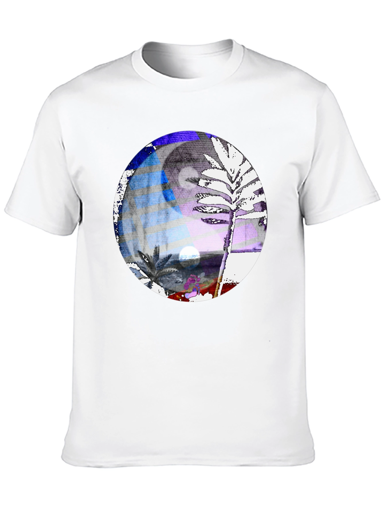 Yin Yang Palm Tree Graphic Tee