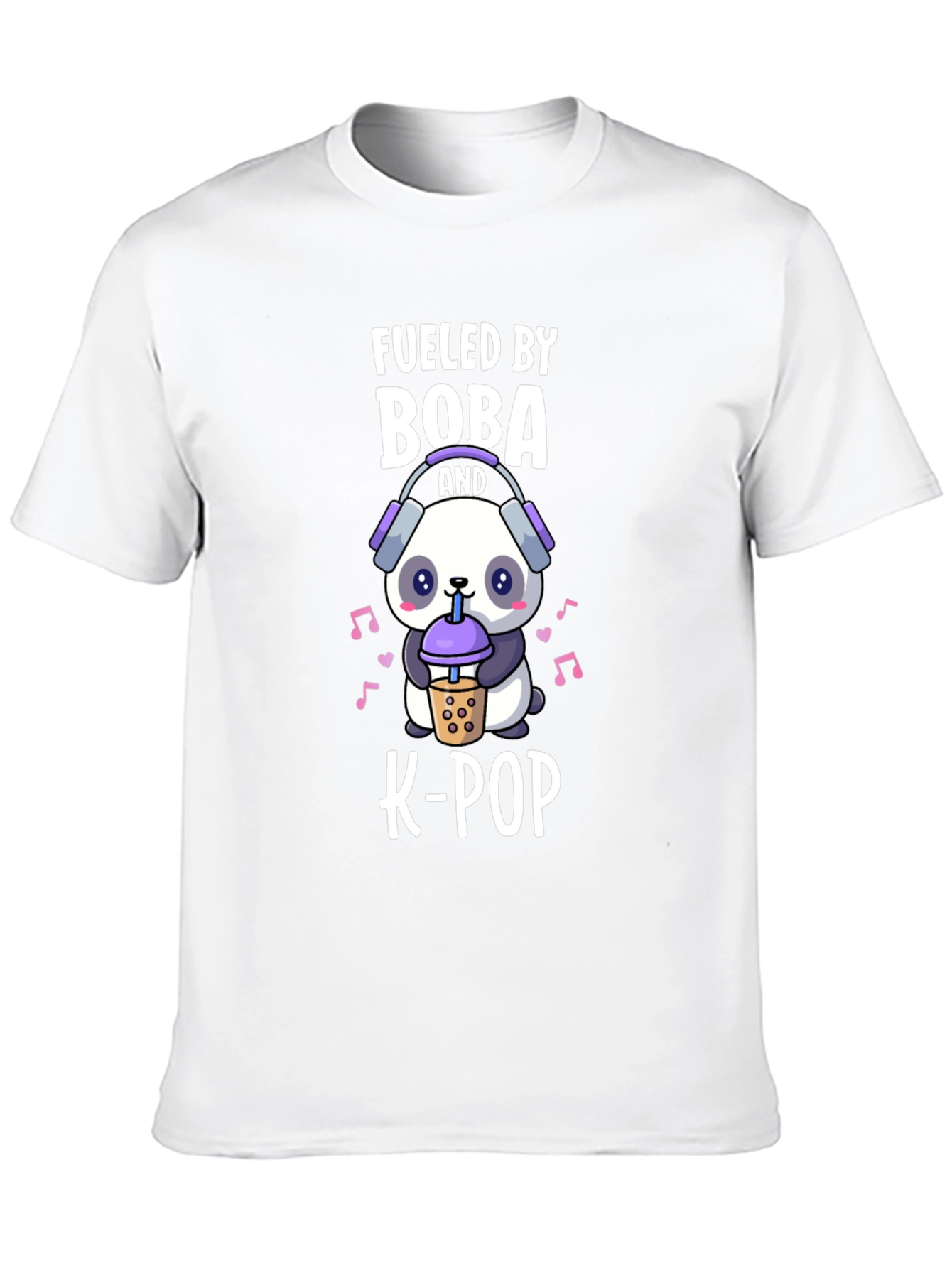 Fueled by Boba and K-Pop Panda Graphic Tee