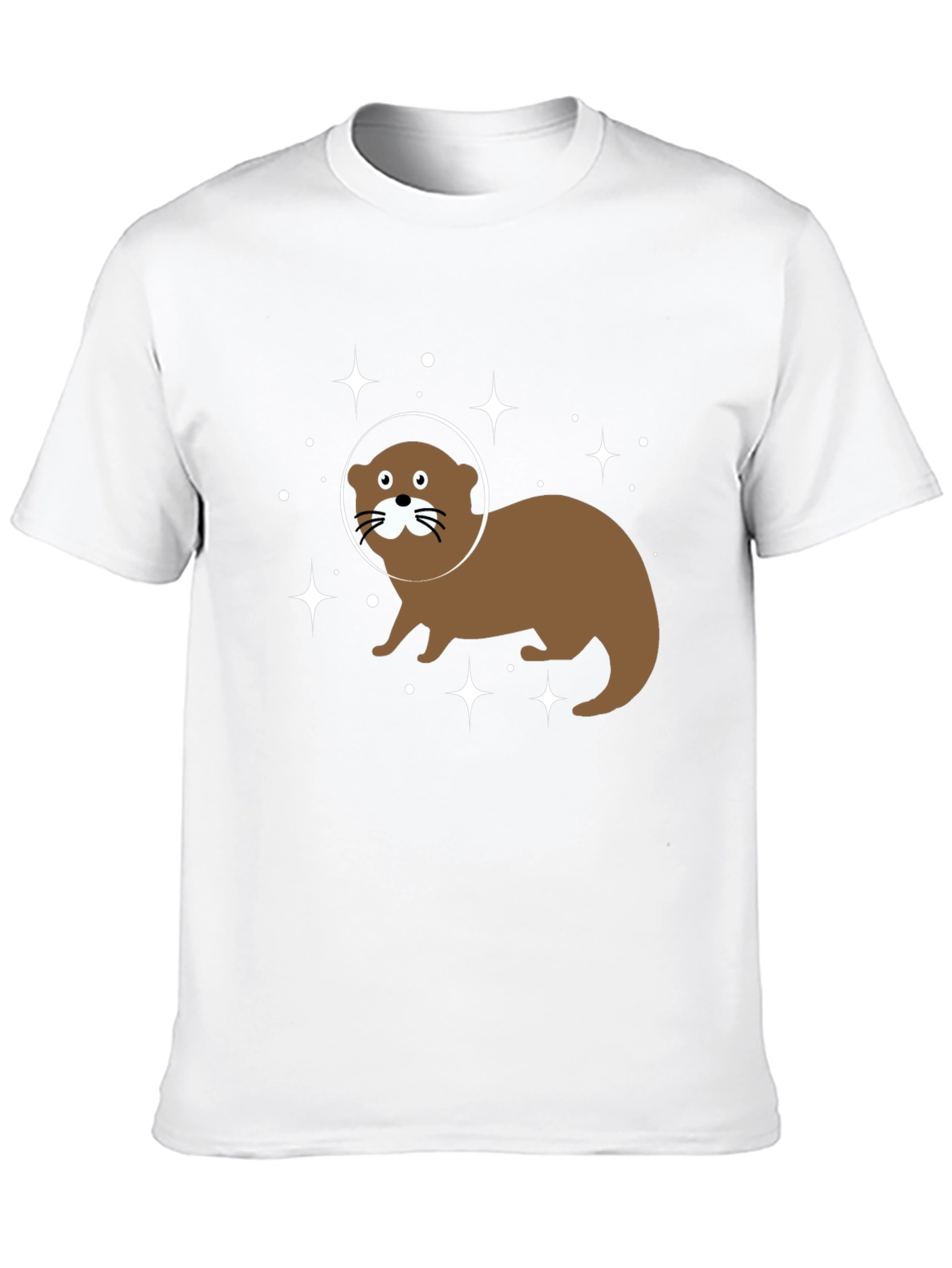 Space Otter Graphic Tee - Black