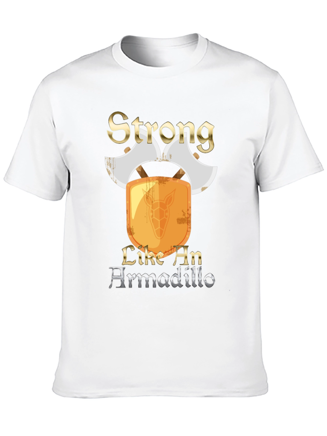 Strong Like An Armadillo Mens T-Shirt