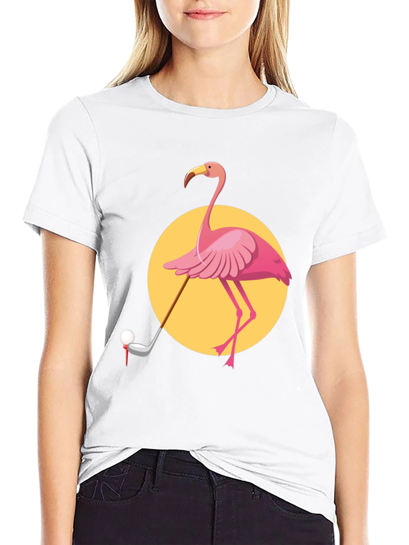 Flamingo Golf T-Shirt - Unique Graphic Tee