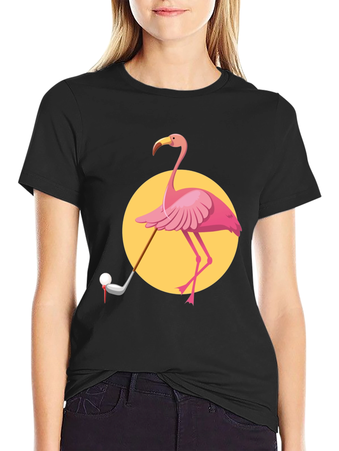 Flamingo Golf T-Shirt - Unique Graphic Tee