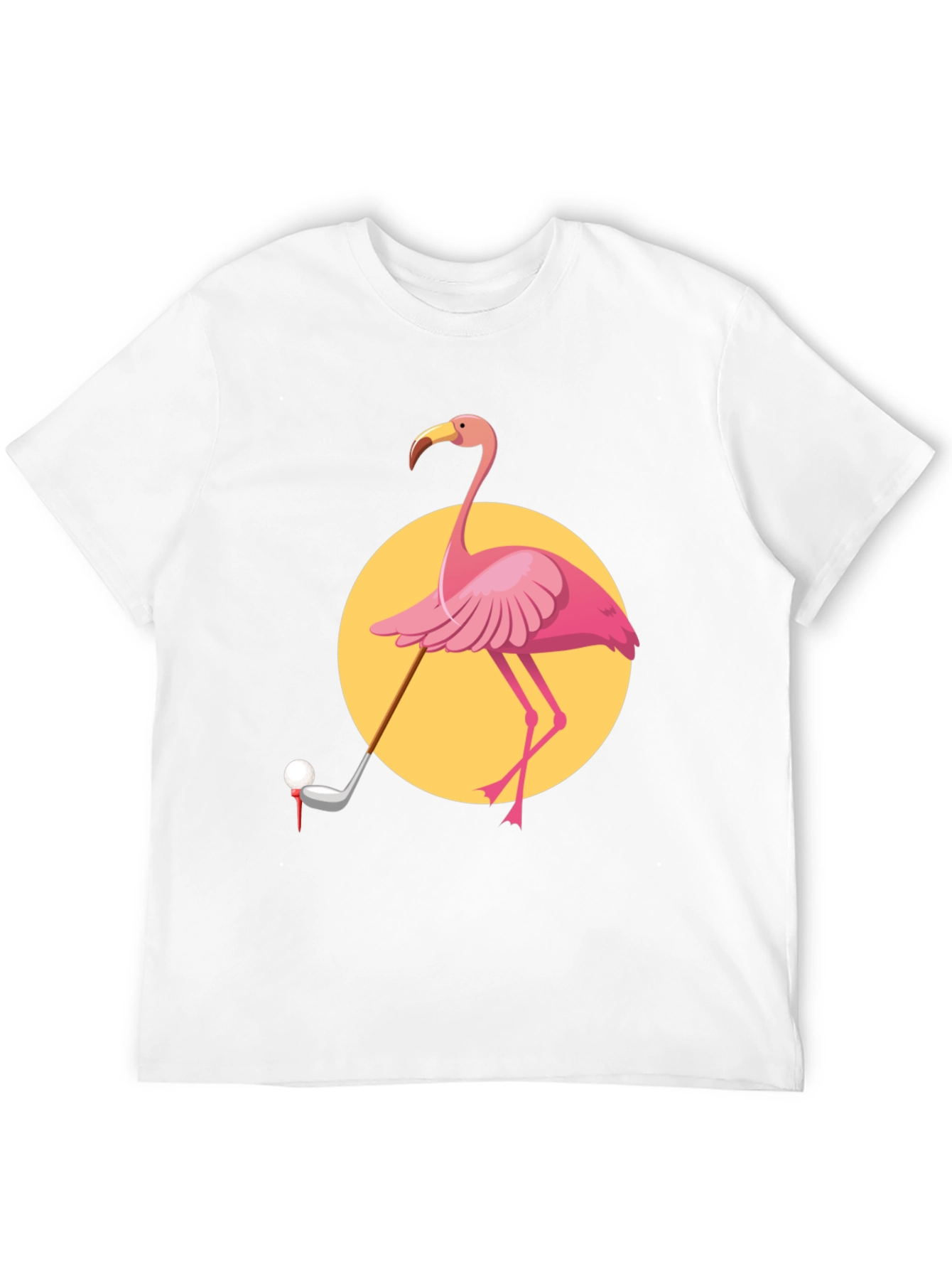 Flamingo Golf T-Shirt - Unique Graphic Tee