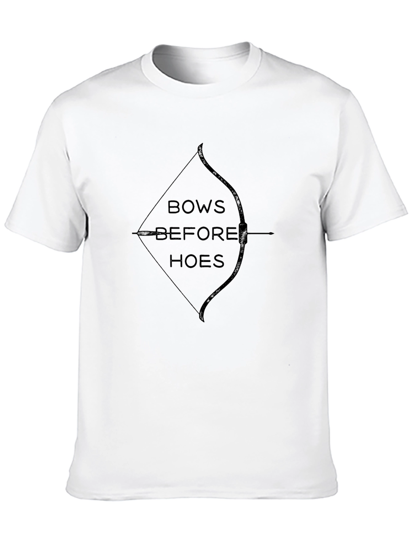 Bows Before Hoes Black Graphic Tee