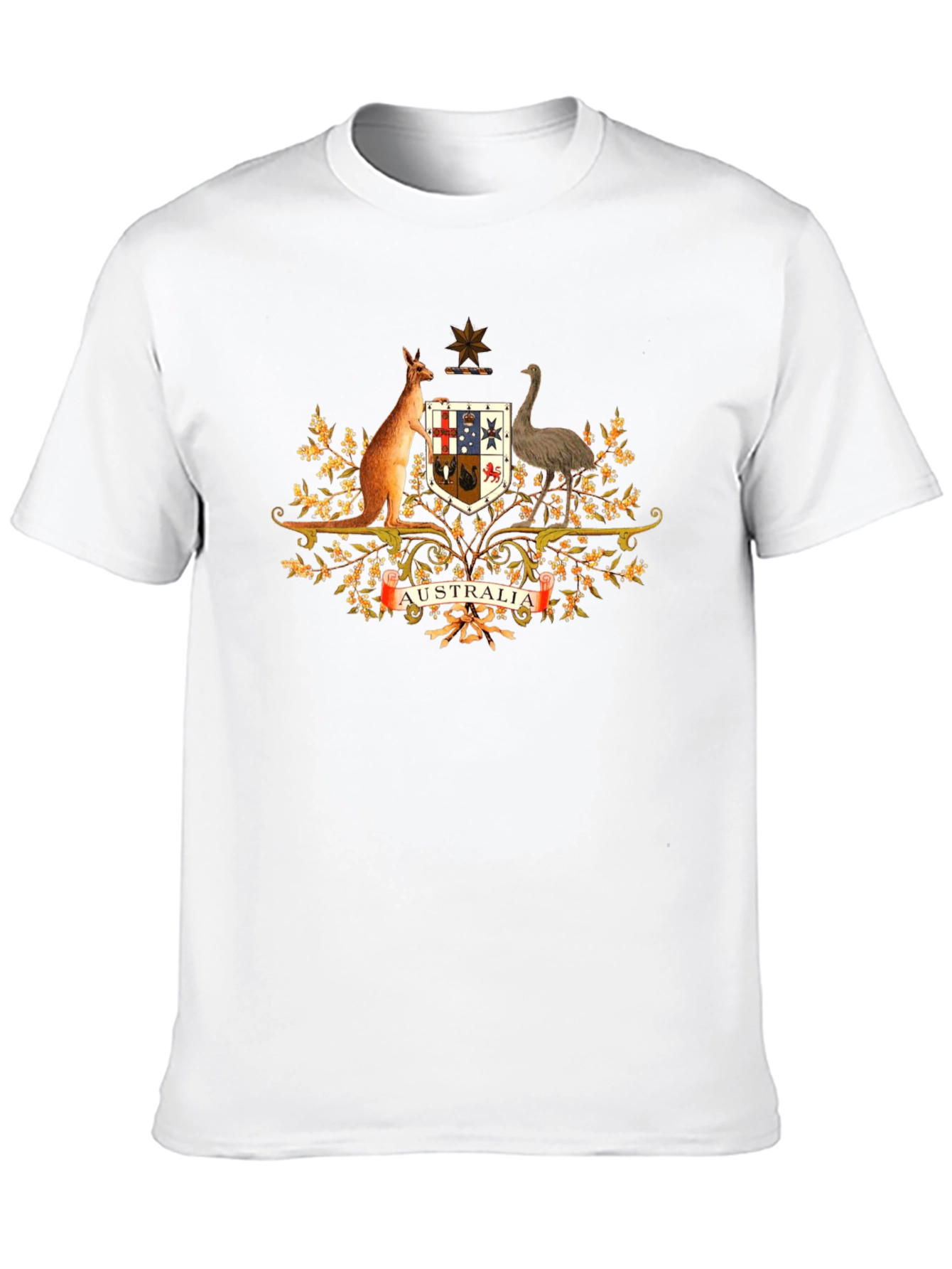 Australia Coat of Arms Black T-Shirt
