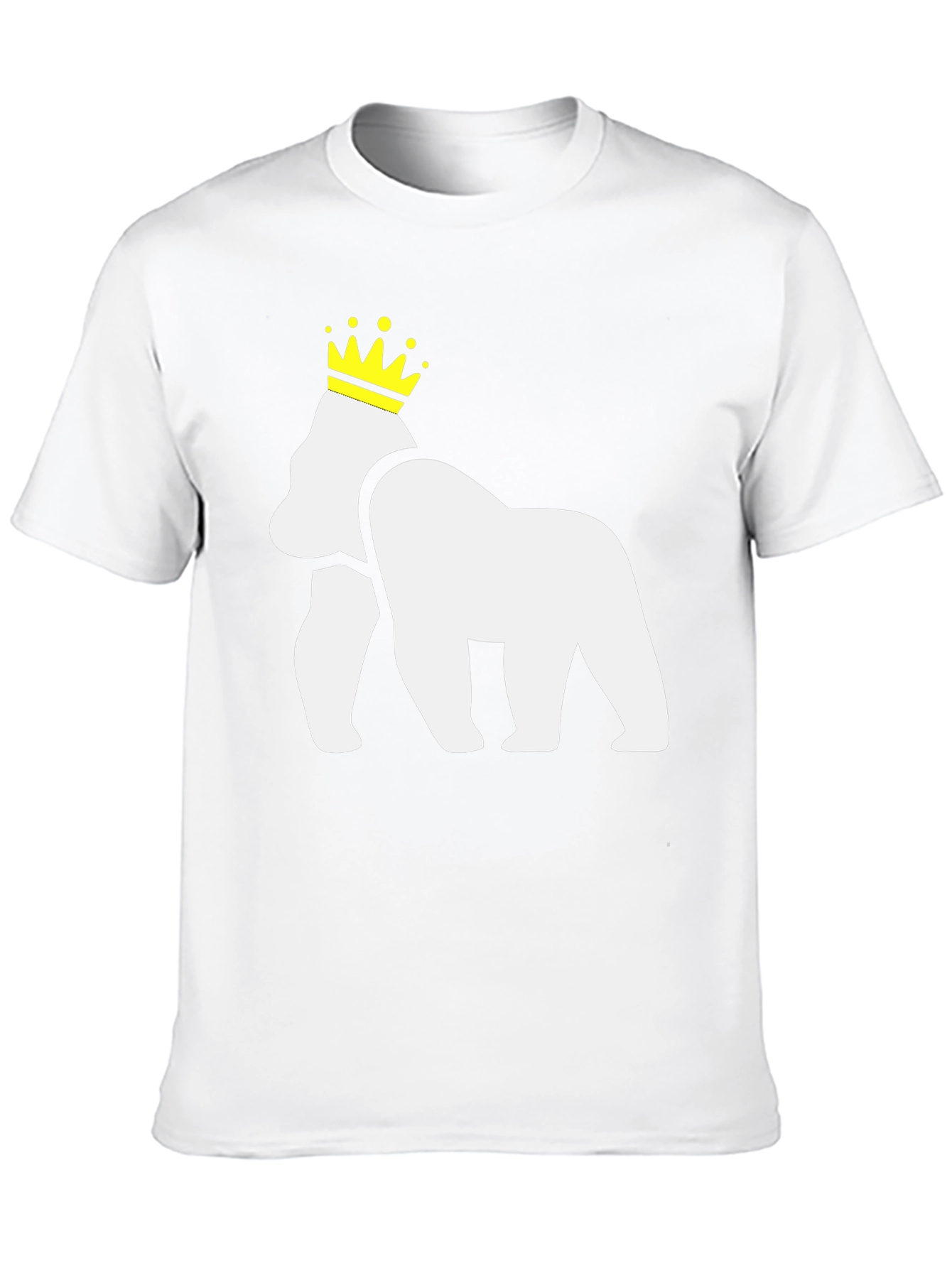 King Gorilla T-Shirt - Black Cotton Blend