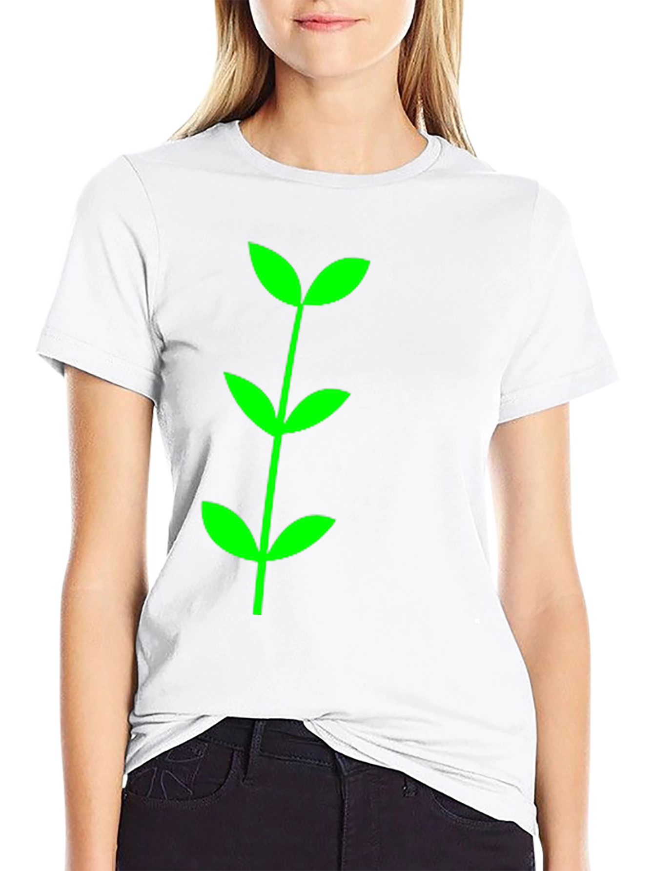 Green Sprout Black T-Shirt - Eco-Friendly Style